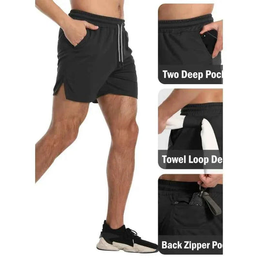 Men's Quick-Dry Training Shorts – Breathable Gym & Outdoor Running Shorts