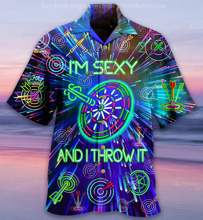 Men's Shirt Vocation Bus 3d Print Shirt Men Fashion Shirts Single-Breasted Short Sleeve Hawaiian Shirt Beach Dart Blouse Clothes