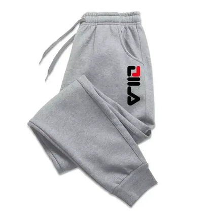 Autumn Winter Men's Joggers Drawstring Casual Pants Fleece Sweatpants Workout Running Gym Fitness Sports Trousers