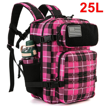 Men's Tactical Survival Backpack – Laser Cut MOLLE with Dual Cup Holders