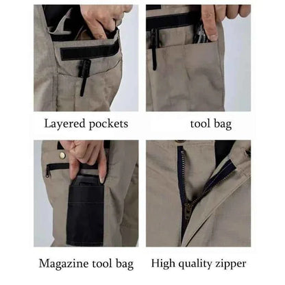 New Tactical Work Pants Men Outdoor Cargo Trousers Multi-pocket Waterproof Pant Autumn Spring Outdoor Workwear Hiking Trousers