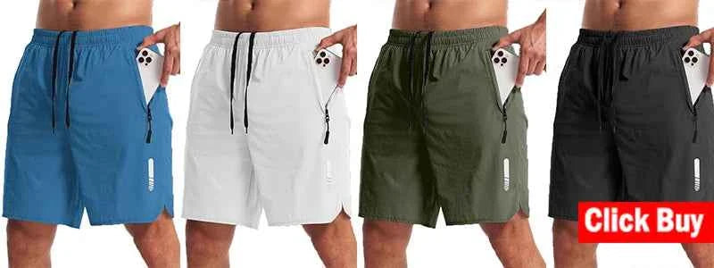 Men's Running Shorts – Lightweight Gym & Sport Training Short Pants