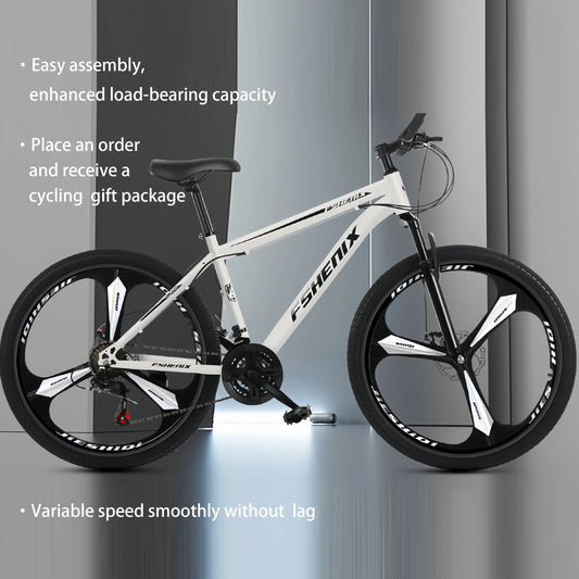 Adult wholesale mountain bikes, 24-inch and 26-inch, shock-absorbing, 21-speed off-road bikes, and college student bicycles