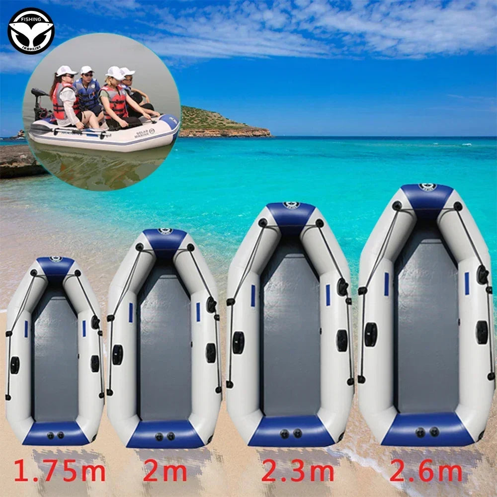 Wear-Resistant Inflatable Fishing Kayak – PVC Rowing Dinghy, 1–5 Persons (175–260cm)