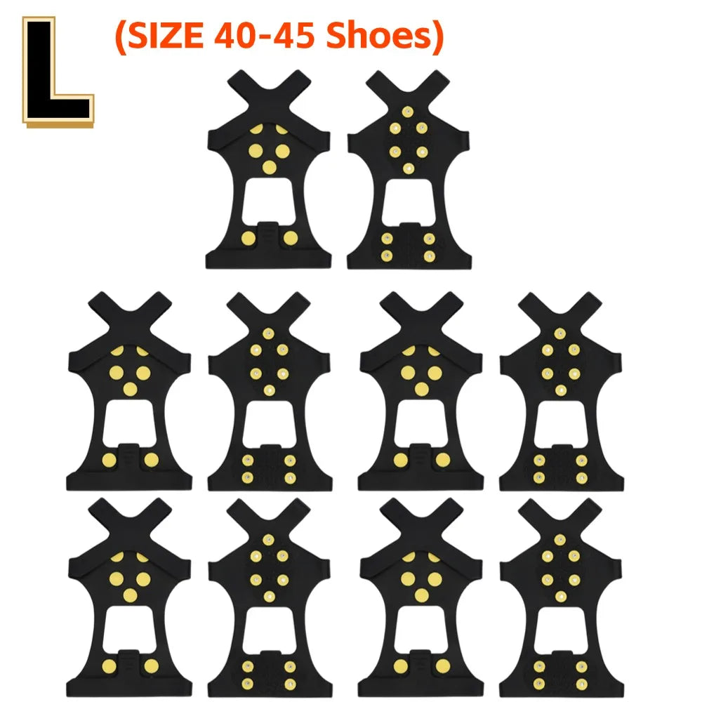 Ice & Snow Traction Cleats – Anti-Slip Crampon Spikes for Boots, Hiking & Winter Sports