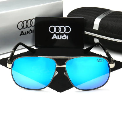 Polarized UV400 Driving Sunglasses for Men & Women — Square Frame, Auto Enthusiast Gift