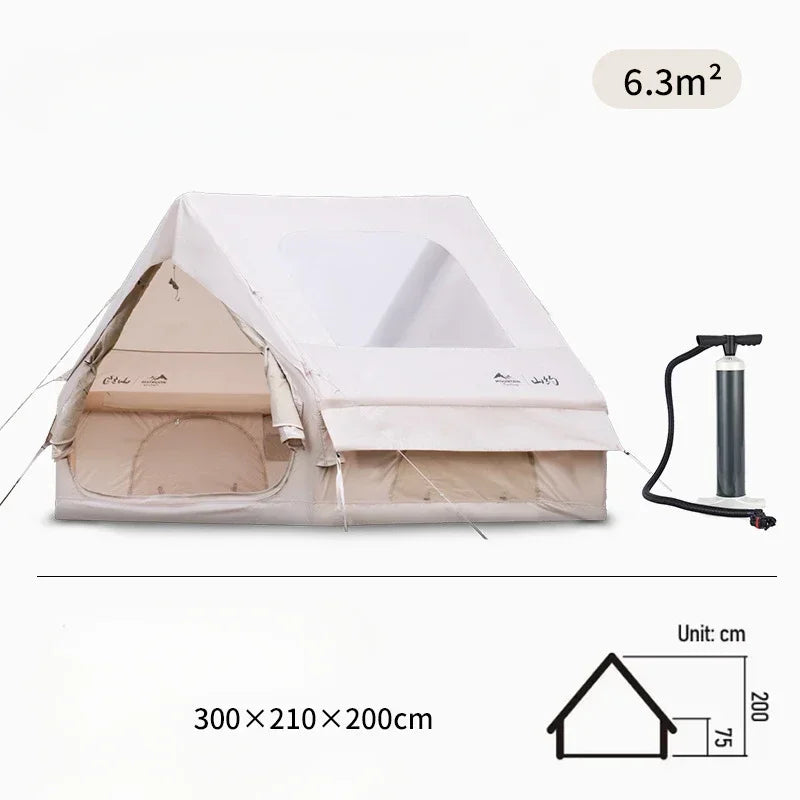 Fully Automatic Inflatable Camping Tent – 6.3m, Waterproof Oxford, Electric or Pump Inflation