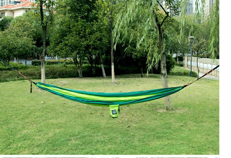 Portable Camping Hammock – Lightweight Nylon Parachute Hammock for Outdoor & Garden