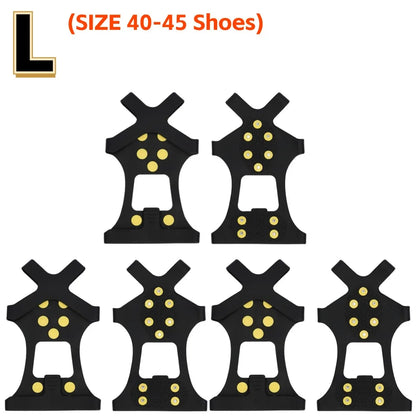 Ice & Snow Traction Cleats – Anti-Slip Crampon Spikes for Boots, Hiking & Winter Sports