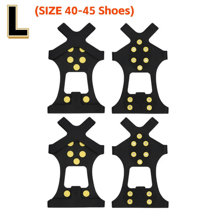 Ice & Snow Traction Cleats – Anti-Slip Crampon Spikes for Boots, Hiking & Winter Sports