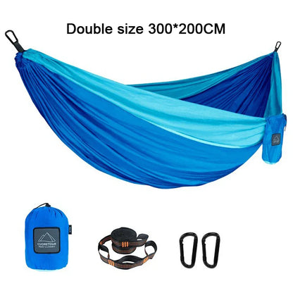 Portable Camping Hammock – Lightweight Nylon Parachute Hammock for Outdoor & Garden