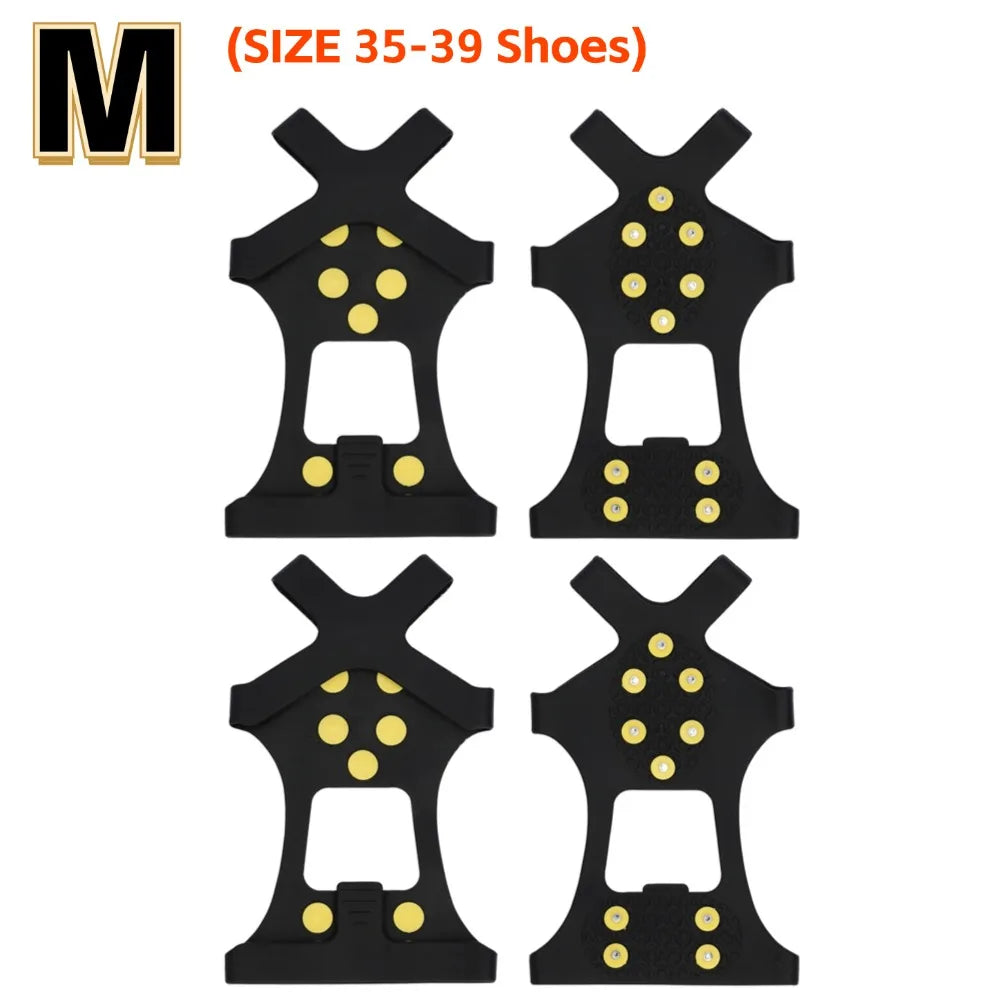 Ice & Snow Traction Cleats – Anti-Slip Crampon Spikes for Boots, Hiking & Winter Sports