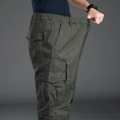 Men's Tactical Trousers Large Size Loose Casual Pants Running Overalls Men's Sweatpants Sports Hiking Outdoor Clothes Work Pants