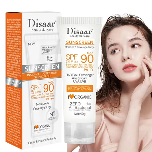 SPF 90+ Waterproof Sunscreen – UV Sun Cream for Face & Body, Outdoor & Seaside Protection
