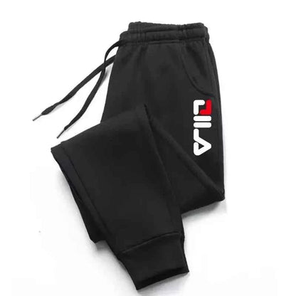 Autumn Winter Men's Joggers Drawstring Casual Pants Fleece Sweatpants Workout Running Gym Fitness Sports Trousers