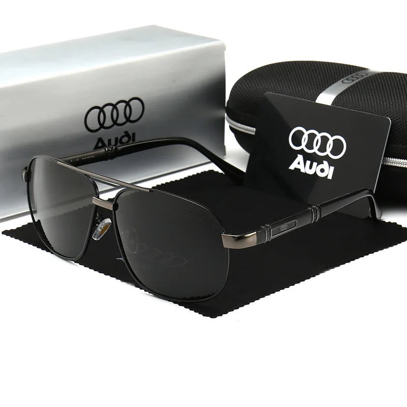 Polarized UV400 Driving Sunglasses for Men & Women — Square Frame, Auto Enthusiast Gift