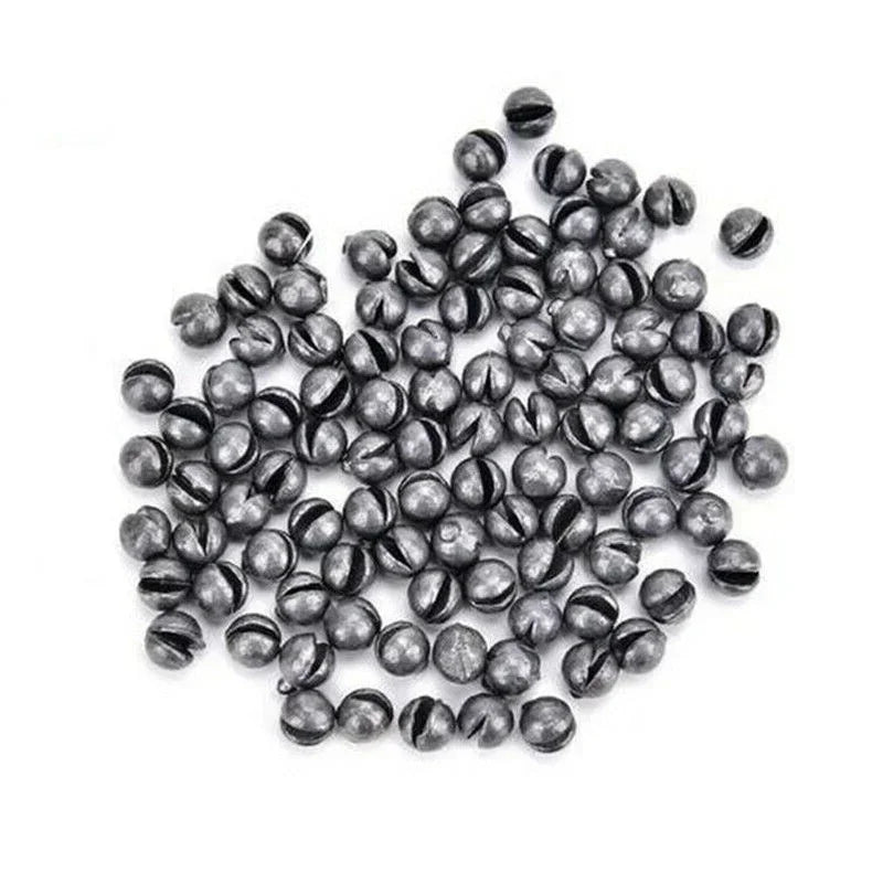 Bite Lead Fishing Sinkers – 100pcs/Box, Lead, Fishing Gear Accessories