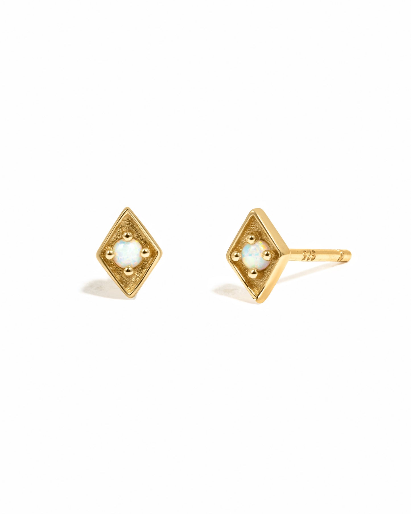 Kite Shaped Opal Studs