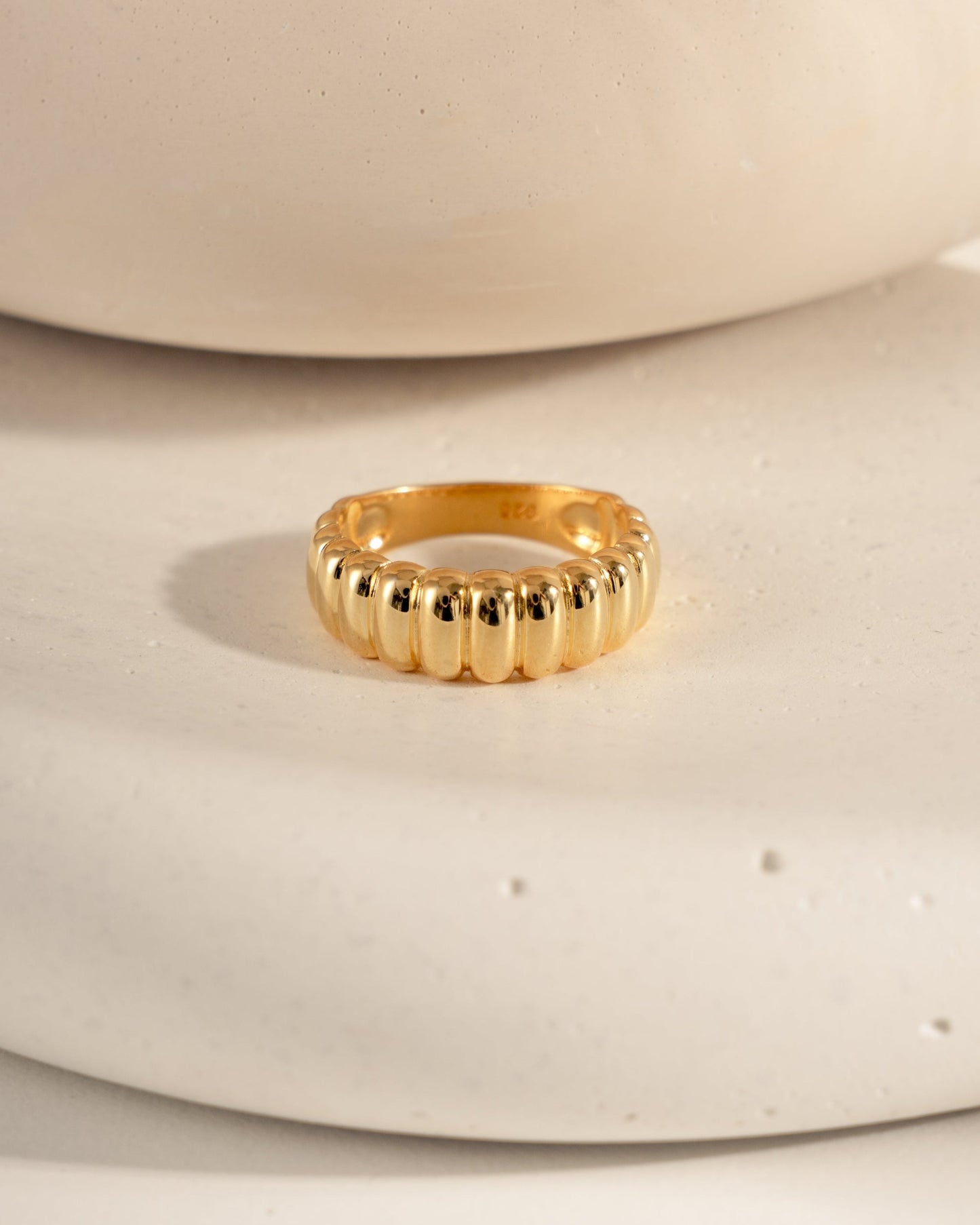Fluted Statement Ring