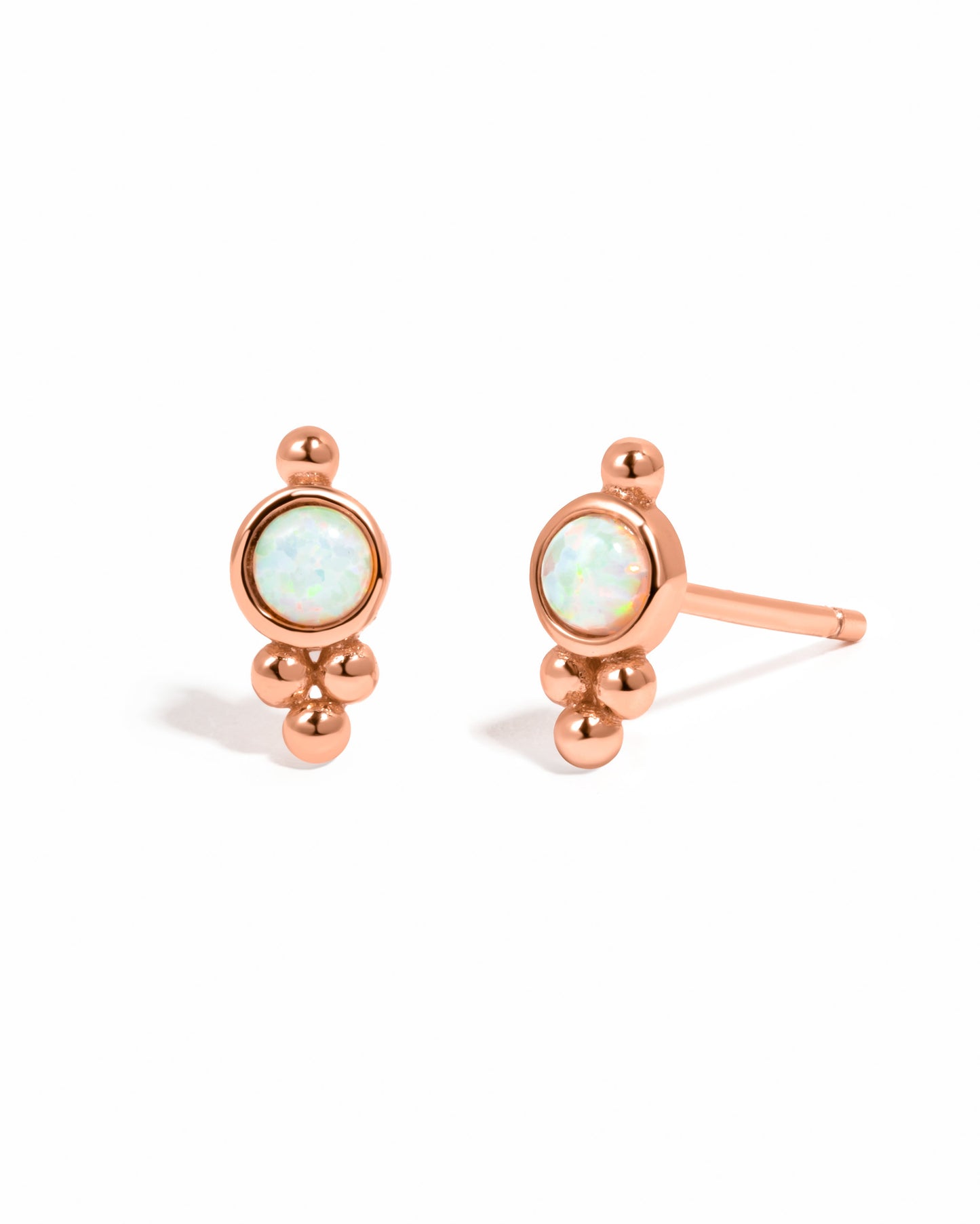 Embellished Opal Studs