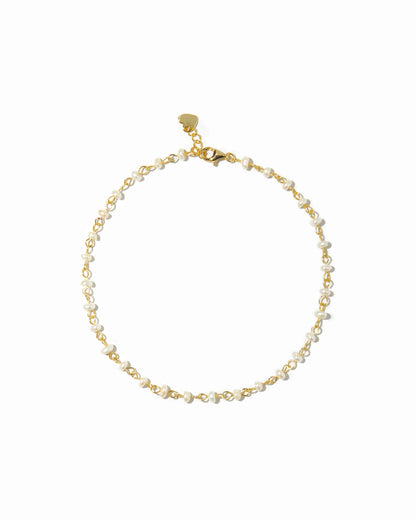 Beaded Pearl Anklet