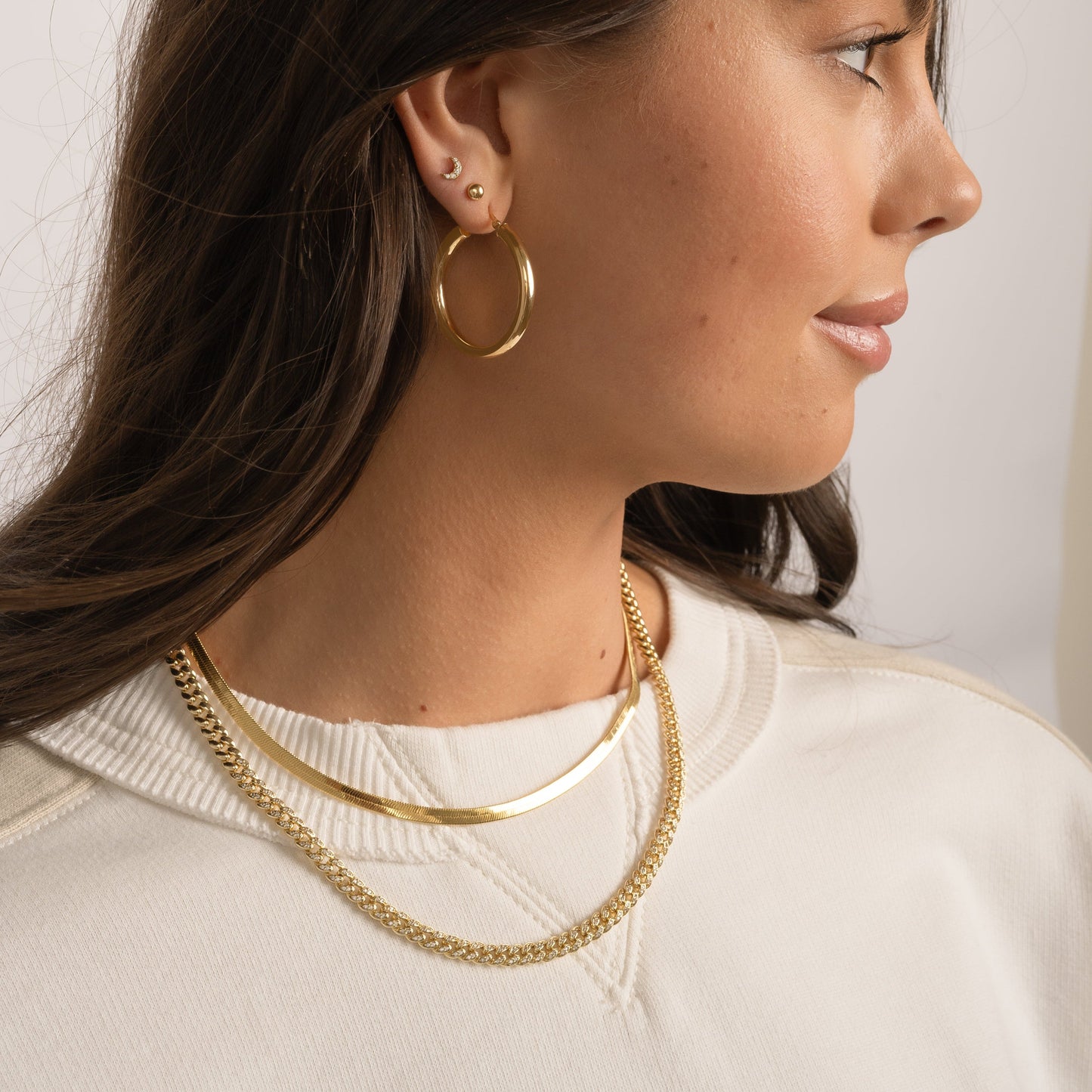 Pavé Chain Link Necklace