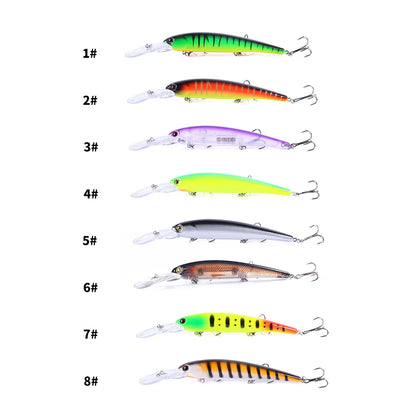 Deep Diving Minnow Wobbler Lure – 16.5cm, 21g, 2.5-4.5m Depth, Bass Pike Perch, 3 Colors