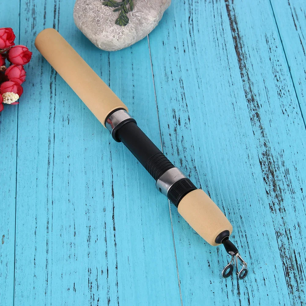 Portable Ice Fishing Pole – Carbon + Epoxy Resin, 60/80/100cm, Lightweight Grip