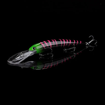 Floating Minnow Lure – 120mm, 20g, Trolling Wobbler Crankbait, Bass & Pike, 6 Colors
