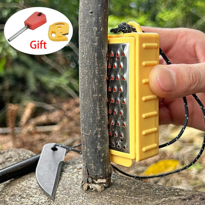 NEW Outdoor Camping Flint Set Fire Equipment Wilderness Survival EDC Tool Pack Pal Tinder Maker with Fire Starter