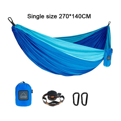 Portable Camping Hammock – Lightweight Nylon Parachute Hammock for Outdoor & Garden