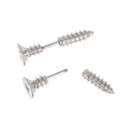 Silver Screw Earrings