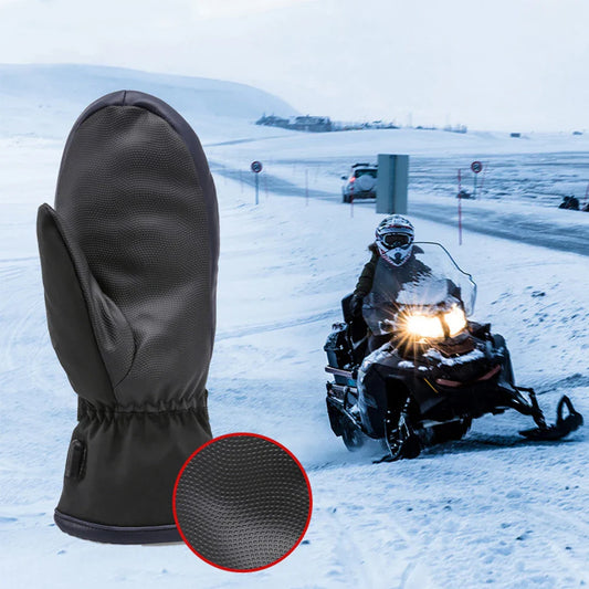USB Electric Heated Gloves – Waterproof 3-Temperature Gloves for Hiking, Climbing & Cycling