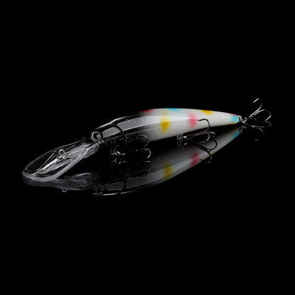 Floating Minnow Lure – 120mm, 20g, Trolling Wobbler Crankbait, Bass & Pike, 6 Colors