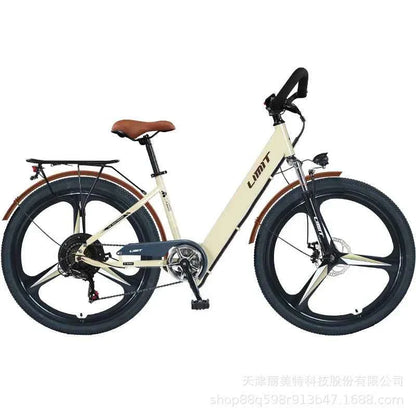 400W brushless motor city riding electric bicycle 48V20AH lithium battery electric moped adult bicycle 26-inch leisure E-Bike