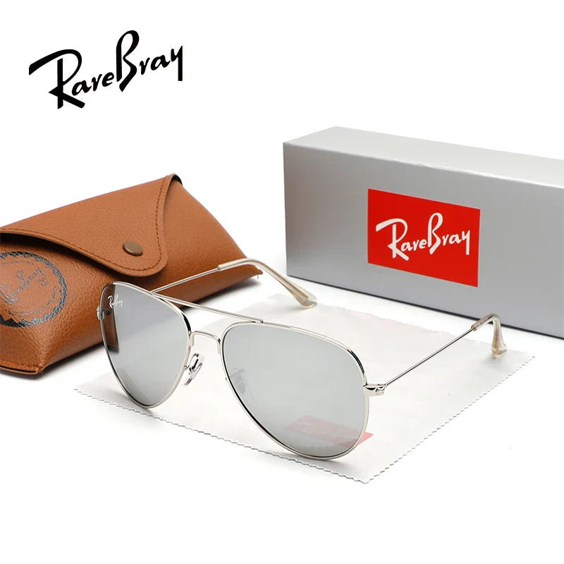 RareBray Pilot Polarized Sunglasses For Men Women Summer Driving Alloy Frame Sun Glasses Anti-reflection UV400 Oculos de sol
