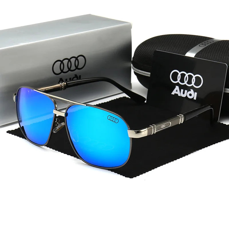 Polarized UV400 Driving Sunglasses for Men & Women — Square Frame, Auto Enthusiast Gift