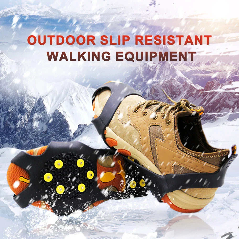 Ice & Snow Traction Cleats – Anti-Slip Crampon Spikes for Boots, Hiking & Winter Sports