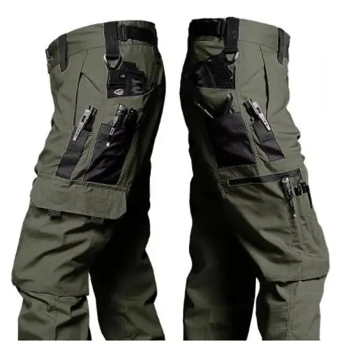 New Tactical Work Pants Men Outdoor Cargo Trousers Multi-pocket Waterproof Pant Autumn Spring Outdoor Workwear Hiking Trousers