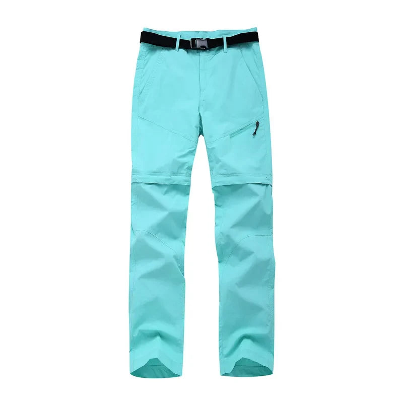 NUONEKO Women's Outdoor Hiking Pants Women Summer Quick Dry Trousers Travel Climbing Camping Trekking Pants Woman Sports Shorts