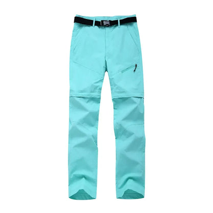 NUONEKO Women's Outdoor Hiking Pants Women Summer Quick Dry Trousers Travel Climbing Camping Trekking Pants Woman Sports Shorts