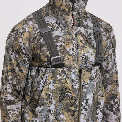 Men's Insulated Waterproof Hunting Bib Overalls – Silent Camo Fabric, 3-in-1 Softshell
