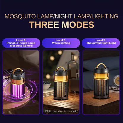 3-in-1 Mosquito Repellent Camping Lamp – Bug Zapper, Night Light & Insect Killer