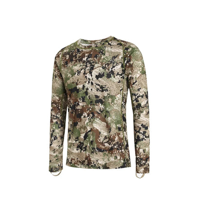 Men's Long Sleeve Camo Hunting & Fishing Pullover – Anti-Bacterial, Quick-Dry, Sizes M–XXXL