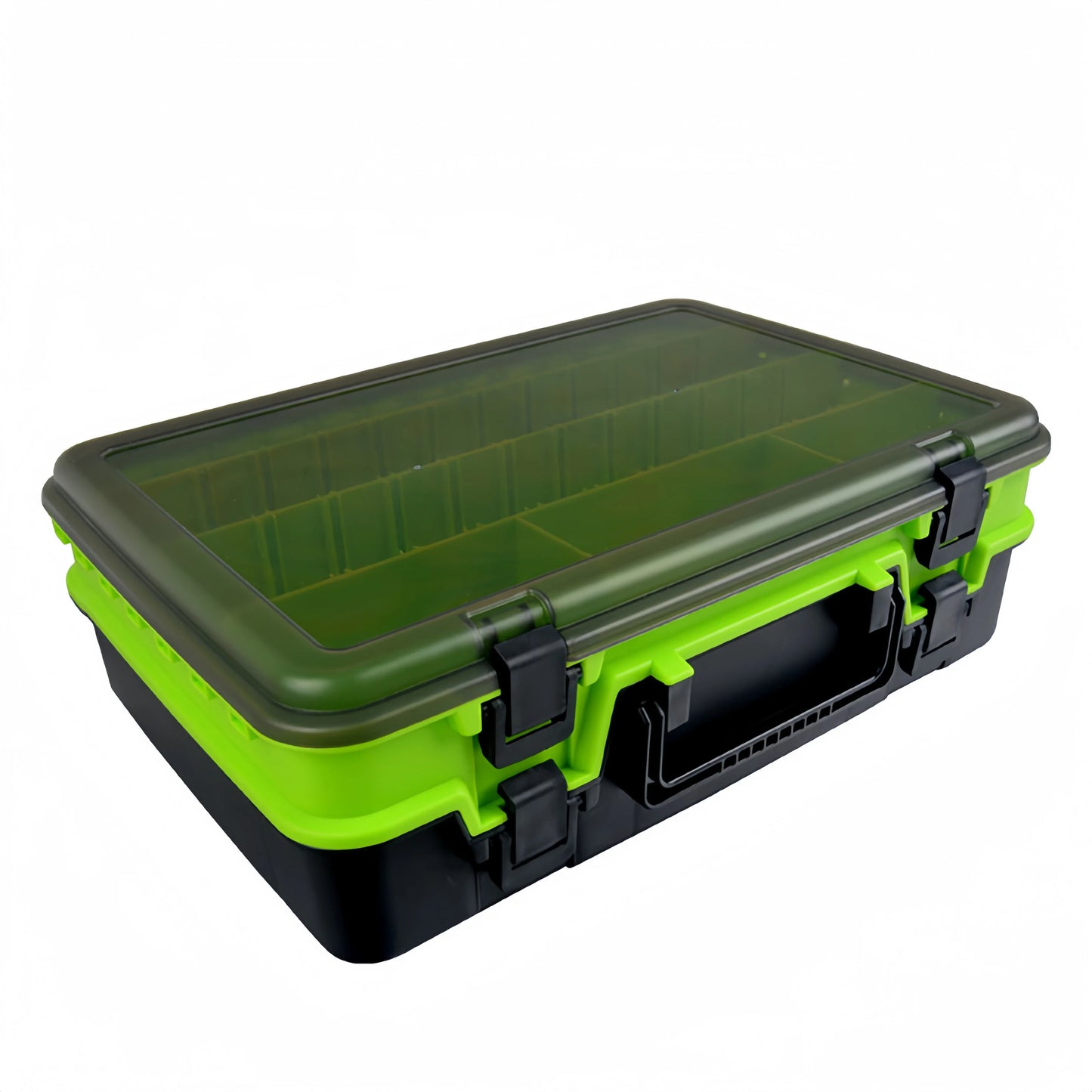 Double-Layer Portable Fishing Tackle Box – ABS Plastic, 3 Colors