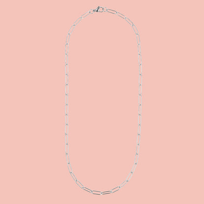 Slim Oval Link Chain Necklace