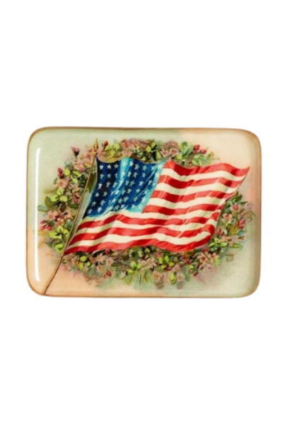 Vintage America Metal Trinket Tray