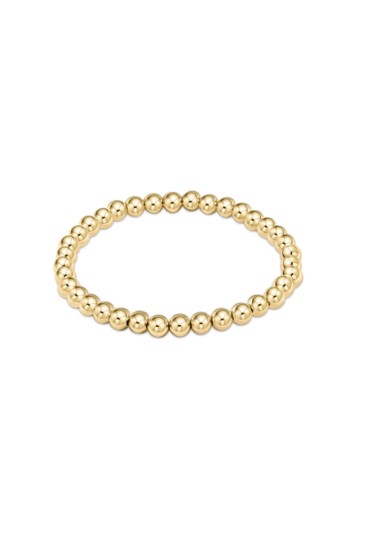 Classic Gold 6MM Bead  Bracelet