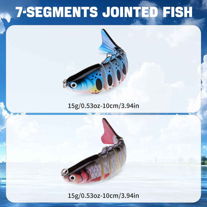 25-Piece Topwater Fishing Lure Set – Propeller Baits, Duck Lures, Frog Lures & Multi-Section Fish