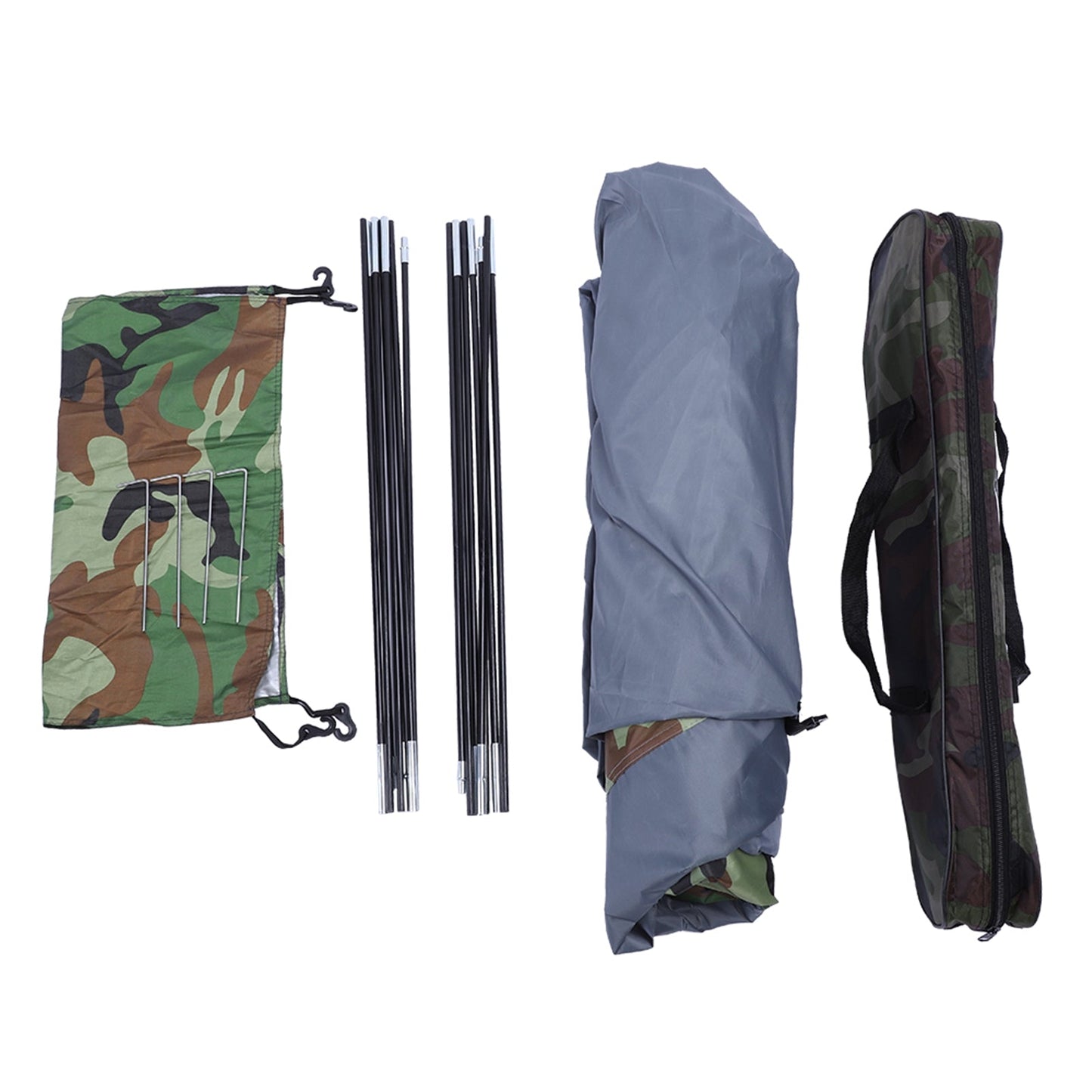 3–4 Person Camouflage Dome Camping Tent – UV-Proof 180T Polyester with Fiberglass Poles & Carry Bag